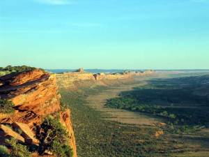 The most spectacular feature on the trip from White Canyon to Blanding was Comb Ridge. Since I have no other pictures relevant to this story I will put in pictures of this amazing feature even though I did not get close to it on this trip. The first picture shows Utah Highway 95 crossing Comb Ridge in the middle distance (the prominent natural notch). Although the picture is modern, from this distance it would have looked the same in 1955.